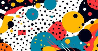 Abstract geometric shapes multicolored bright background photo