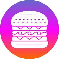 cesar hamburguesa vector icono diseño