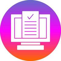 Desktop Computer Vector Icon Design