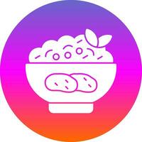 Mashed Potatoes Vector Icon Design