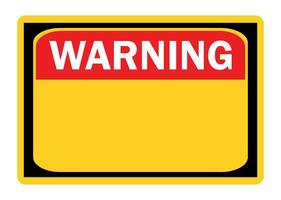 Warning empty sign caution sign vector eps.10