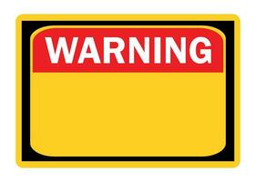 Warning empty sign caution sign vector eps.10