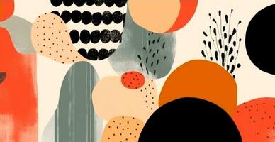 Abstract geometric shapes multicolored background photo