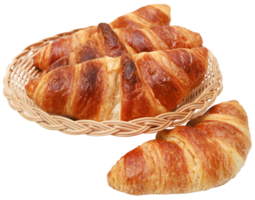 Closeup of tasty croissant png