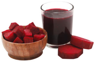 Beetroot with juice in a glass png