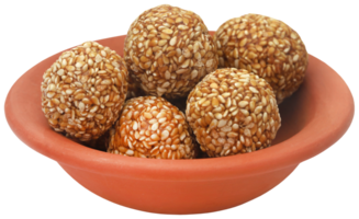 sésamo caramelo laddu png