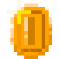 Pixel art uni sushi iconPixel art gold coin icon png