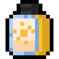 Pixel art cartoon sunblock icon png