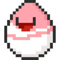 Pixel art cartoon easter egg character 3 png