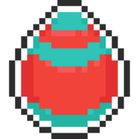 Pixel art easter egg icon png