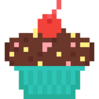 pixel arte cioccolato Cupcake icona png