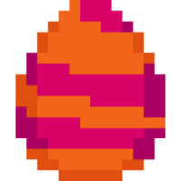 Pixel art easter egg icon png