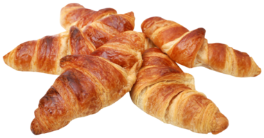 Closeup of tasty croissant png