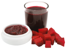 Beetroot with juice in a glass png