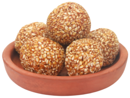 Sesame caramel laddu png