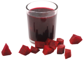 betterave avec jus dans une verre png