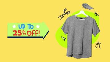 sale for your product in yellow background video