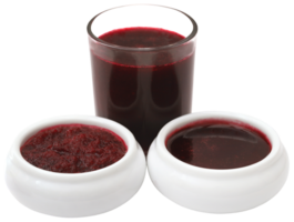 Beetroot with juice in a glass png