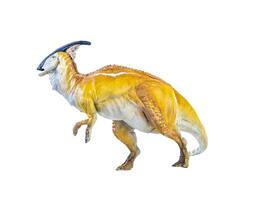 parasaurolophus dinosaurio aislado antecedentes foto