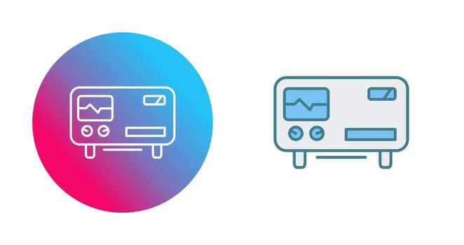 Oscillscope Vector Icon