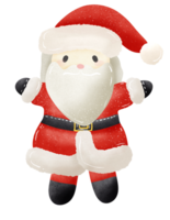 Papa Noel claus mano dibujado Navidad elementos ilustración png