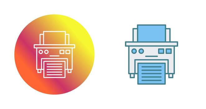 icono de vector de impresora