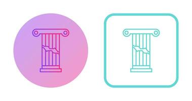 Broken Pillar Vector Icon