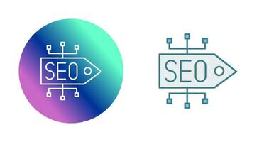 icono de vector de etiqueta seo