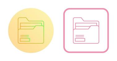 icono de vector de carpeta