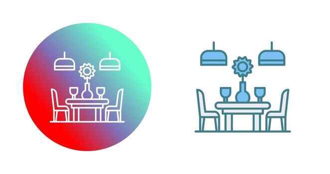 icono de vector de mesa