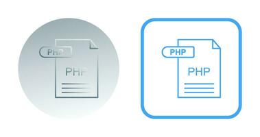 icono de vector de php