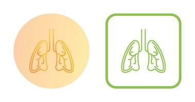 icono de vector de pulmones