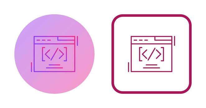 icono de vector de codificación web