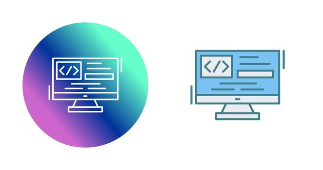 icono de vector de codificación