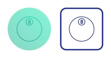 Unique Eight Ball Vector Icon