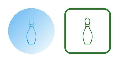 Unique Bowling Pin Vector Icon