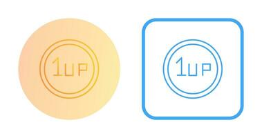 Unique 1UP Vector Icon
