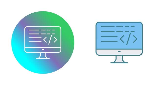 icono de vector de codificación