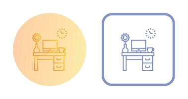 icono de vector de mesa de trabajo