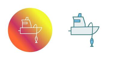 Fishing Boat Vector Icon