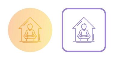 Yoga At home Vector Icon