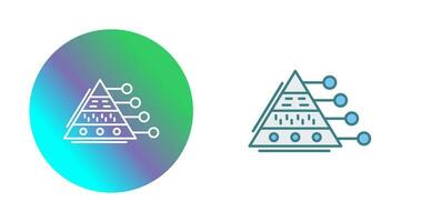 Pyramid Graph Vector Icon