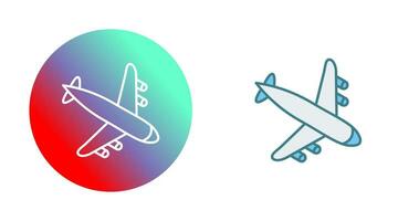 Landing Airplane Vector Icon