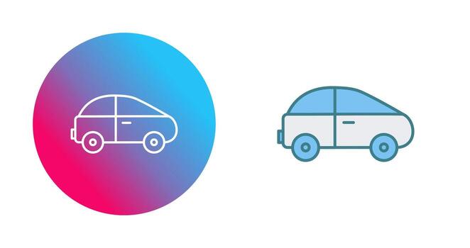 icono de vector de sedán