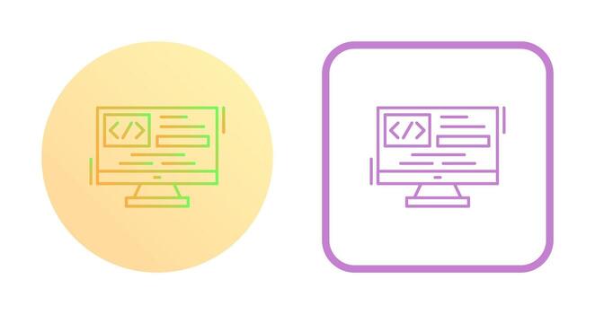 icono de vector de codificación