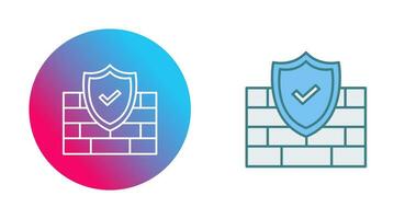 icono de vector de firewall