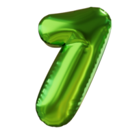 Nummer 7 -förmig Luftballons png