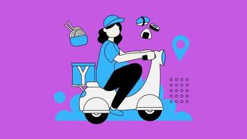 24 hours delivery service in 2d video