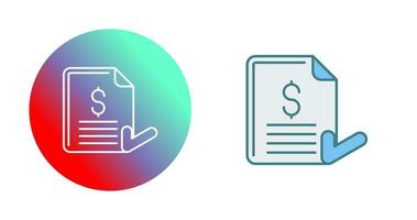 Invoice Vector Icon