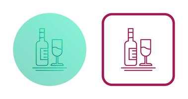 White Wine Vector Icon